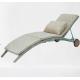 Foshan PE rattan durable pool chair sun lounger synthetic resort beach chairs hotel outdoor chaise lounge---6028