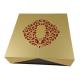 Gold Color Hot Stamping CMYK Printing Two Sides Open Style Rigid Cardboard Box with Magnets