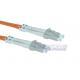 Duplex White Fiber Optic Patch Cord LC to LC 62.5/125 Multimode