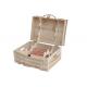 Solid Paulownia Wood Hand Made Wine Crate Storage Boxes With Lock For 6 Bottle