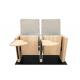 Hidden Rotating Table Audience Seating Chairs Modern Steel Wood Side Leg
