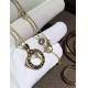 B  BVGARI series diamond  necklace 18k gold  diamond  necklace luxury low price jewelry