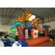 Lovely inflatable giraffe combo Palm tree inflatable bouncy for kids inflatable mini jumping