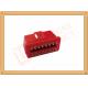 RED 16 Pin Obd Connector Replacement Obd Ii Connector CK-SOM002B