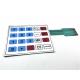 Flexible 1.25MM Pitch Etch Copper Rubber Membrane Keypad With 3M Adhesive