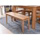 Modern Beech Hardwood Narraw Solid Wood Bench Eco -  Friendly For Restaurant