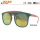 Cheap promotional gift sun glasses, polarized mirror plastic sunglasses