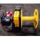 Gasoline Diesel Engine Cable Winch Puller Take Up Stringing Equipment 5 Ton 20KN
