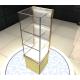 Perfume Cosmetics Bangle Jewelry Glass Display Shelves Retail With 3 Layers