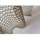1.2x12mm Stainless Steel Ring Mesh Curtain Divider In Exhibition Halls