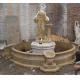 Women Statue Marble Stone Pool Water Fountain Outdoor