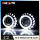 55W HID Projector Lens Kit 2.5 Inch Car Projector Kit With Double Angle Eyes