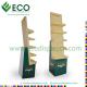 Retail Supermarket Floding Cardboard Floor Display Stand, Corrugated Cardboard Display Shelves