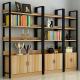 Double-Sided Steel-Wood Bookshelf for Library/Book Shelf/Office Furniture/Booksh Shelf for Clothing/Shoes/Jewelry/Watch