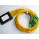 1*16 PLC 3.0mm Diameter ABS Encapsulation Optical Fiber Splitter For CATV System
