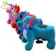 Hansel coin operated electric animals and plush toys stuffed animals on wheels sale with electric ride on pony