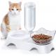 Detachable Automatic Pet Water Food Bowl Set Stainless Steel