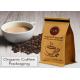 Customized Tin Tie Coffee Bean Packaging Bags , Aluminum Foil Side Gusset Stand