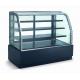 Curved Glass Refrigerated Bakery Display Case , Bakery Refrigerator Showcase