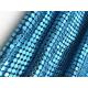Shiny Blue Aluminum Oem Metal Sequin Mesh Chain Mail Fabric Metallic Sequin