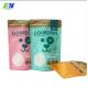 PLA Biodegradable Stand Up Pouch Dog Food Bags Plastic Pouch With Zipper