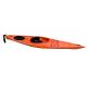 UV Resistant 12 Foot Sit In Kayak , Orange Color Sit Inside Tandem Kayak With Rudder