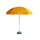 Retractable Rod Windproof Beach Umbrella , Promotional Beach Umbrellas Two Layers