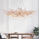 Luxury Gold Branch Crystal Led Chandelier Loft Large Lustre Pendant Lamp For Living Room Hotel Hall Art Decor Lig