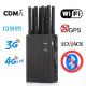 Portable Cell Phone Jammer wholesale Best Signal Jammer High-Power 8 Bands Switch Control Cell Jammer Phone Jammer