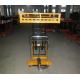 150KG to 2000KG Manual Scissor Lift Table Low Handrail With Universal Balls