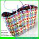 LUDA large capacity straw bag colorful pp strap woven straw bag