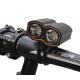 Black Rechargeable Led Bicycle Headlight For Outdoor Riding Long Distance Beam