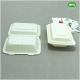 7x5 Inch Biodegradable Bioplastic Hinged food boxes,natural plants eco-friendly material Compostable Food Containers