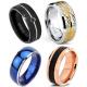 Tagor Jewelry Made Customize Plating Shiny Brushed Wedding Engagement Cobalt Chrome Rings