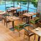 Custom Dining Furniture Green Wood Chair Cafe Loft Table Hotel Restaurant Banquet