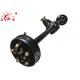 3/4 Full Floating Trailer Differential Rear Axle With Mechanical Brake For 1t Loading