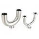 Clamped Stainless Steel U Pipe , Mirror Polished SS304 Stainless Steel Tee Fittings