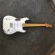 Custom handmade copy of old SRV ST electric guitar 100% handmade Beautiful white polychromatic electric guitar