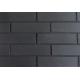 Black Decorative Vintage Brick Veneer , Smooth Exterior Brick Panels