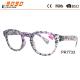 Hot sale style reading glasses , made of PC frame with,pattren on the temple and frame ,suitable for women