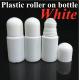 30ml 50ml 60ml HDPE Plastic White Plastic Deodorant Essential Oil Roll on Bottle