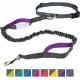 4 Feet Long Bungee Dog Lead With Reflective Stitching