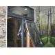 Fluorocarbon Spray Aluminum Top Hung Window With Custom Glass