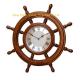ship steering wheel clocks,steering wheek clocks,wooden wheel steering clock,rudder wall clock,quartz helm wall clock