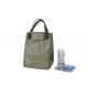 Customized grey Tyvek Waterproof Cooler lunch Tote Bag With Velcro Closure