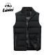 Zip Up Sleeveless Bubble Vest Solid Collar Utility Padded Quilted Waistcoat
