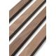 Moistureproof Wood Veneer Slats Wall Interior Flameproof Multi Scene