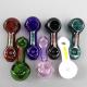 Mini Spoon Pendant Glass Hand Pipe With Label Straight Type 3.3 Inch
