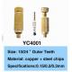 CE ISO 80Cc/Min 0.2mm Brass Mist Water Nozzle