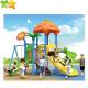 Anti - Ultraviolet Plastic Playground Swing And Slide TUV CE Certificate